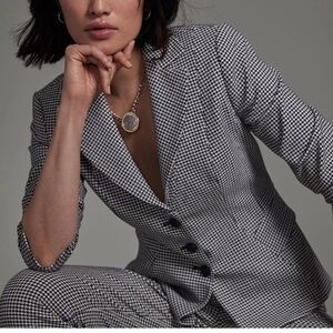 WHBM Signature Blazer Houndstooth NWT